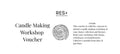 Gift Voucher Candle Making Workshop