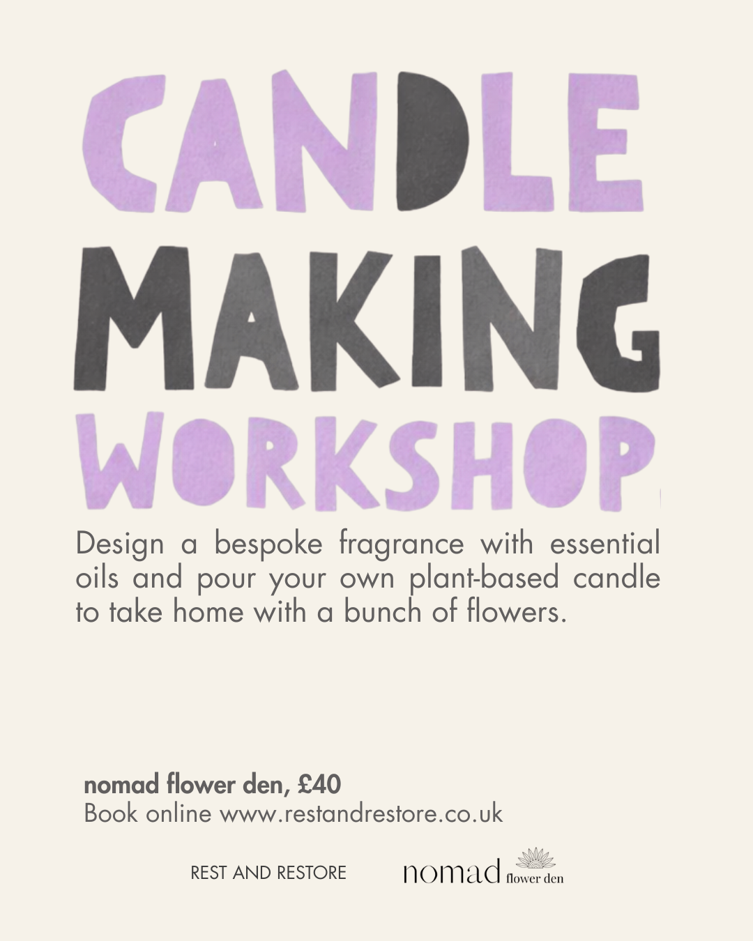 nomad flower den - Candle Making Workshop